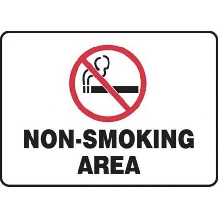 Accuform Safety Sign NONSMOKING AREA 7 in x MSMK415XP MSMK415XP